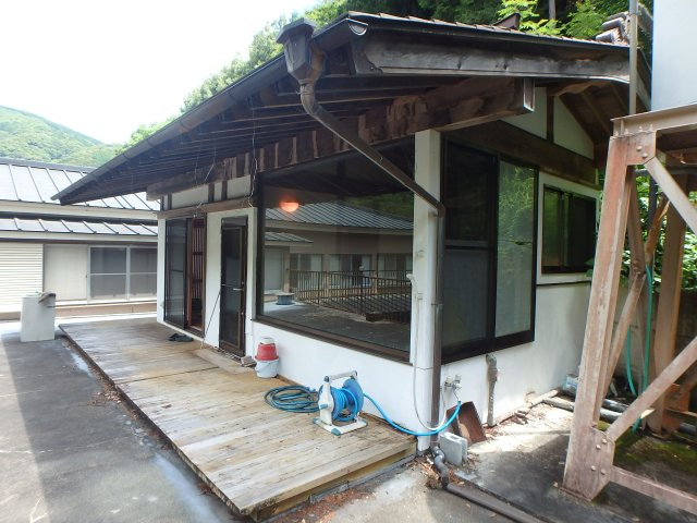 大浴場から出たベランダ