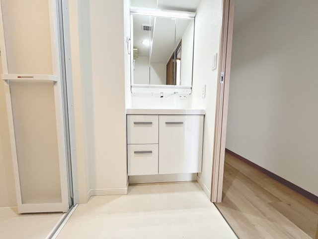 独立洗面化粧台が付いています