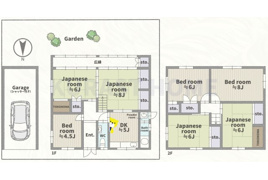 長岡京市天神3丁目　中古戸建の間取り