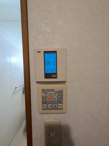 洗面室のリモコン