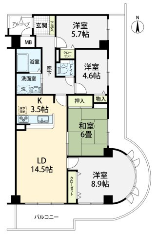 間取り：343000095622