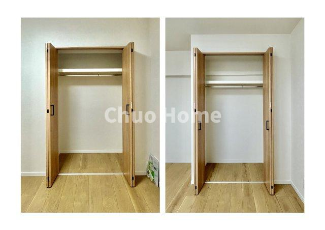 居室にはクローゼットを完備し、自由度の高い家具の配置が叶うシンプルな空間です。お子様の成長と必要になる子供部屋を与えるにはぴったりの間取りですね。