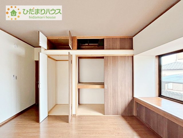 全室に収納が付いていて、お部屋の住空間もスッキリ広々使えそうです(^^)