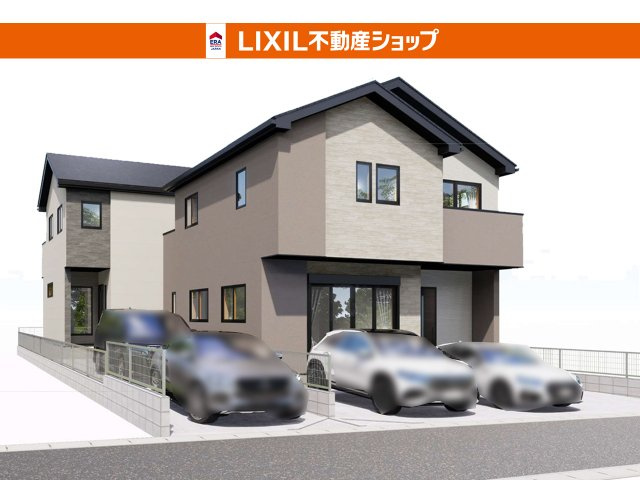 2026年11月完成予定です。同仕様物件にて現地+設備をご覧いただけます。（奥が2号棟です）