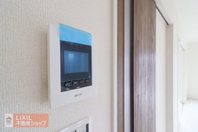 【TVインターホン】現地完成写真。カラーTVインターホン。