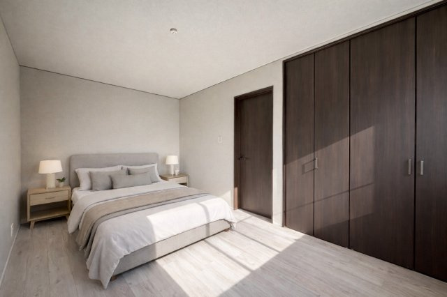 ベッドルームイメージ　※こちらの家具はAIによって生成されたものです。