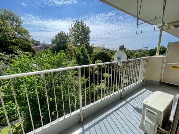 シャルム稲毛（２階）のバルコニー