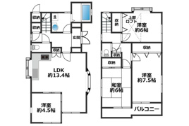 川口市道合戸建ての外観