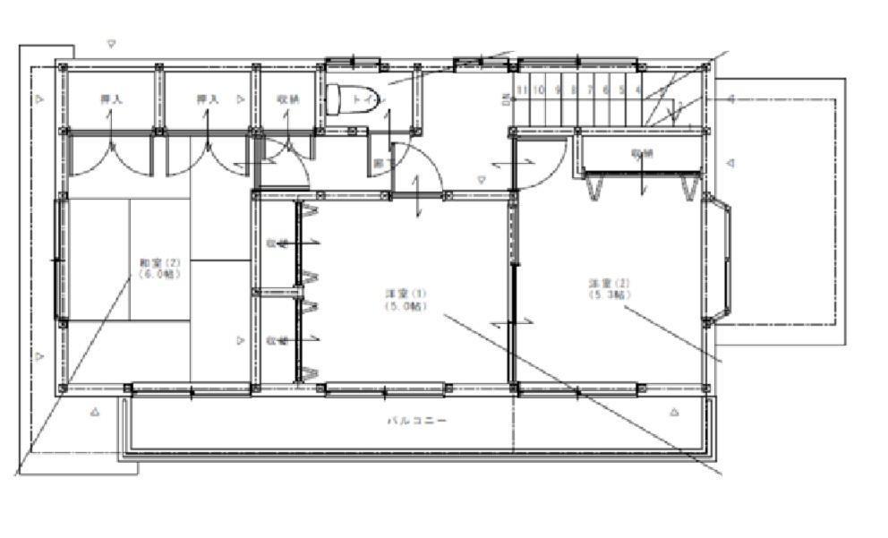 2階間取りになります。