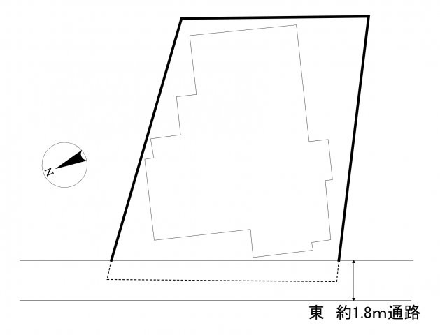 再建築不可（建築基準法の道路に未接道）