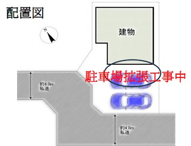 駐車並列2台可(車種による)！東武スカイツリーライン「一ノ割」駅徒歩7分！小・中学校徒歩10分圏内！