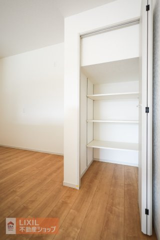 【収納】現地完成写真。しっかり収納がついております！