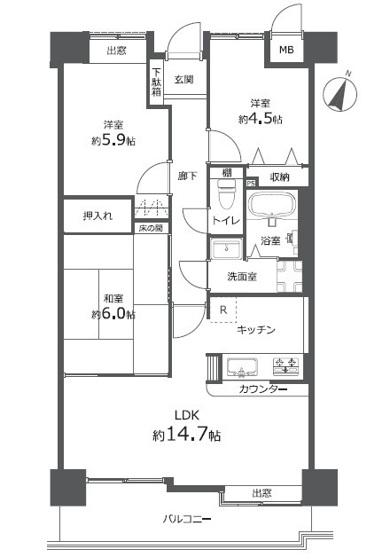 間取り：334000232337