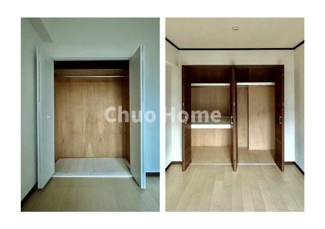 居室にはクローゼットを完備し、自由度の高い家具の配置が叶うシンプルな空間です。お子様の成長と必要になる子供部屋を与えるにはぴったりの間取りですね。