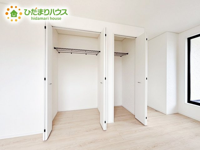 クローゼットタイプの収納は荷物がどこにあるかすぐに見つかります！