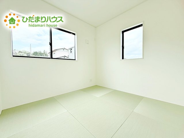 赤ちゃんスペースや客間など、多彩な用途で使用できる和室☆
