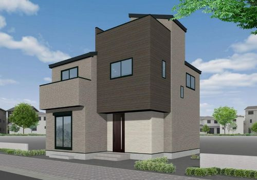 外観パース　平塚市第1横内　新築一戸建て