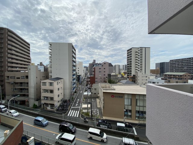 バルコニーからの景色です。