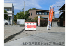  土地 昭和町築地新居　62坪の外観