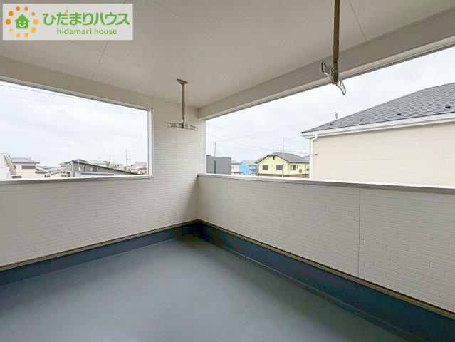 人気が高いインナーバルコニーを採用♪天候を気にせず洗濯物を干せ、紫外線も気にせずに済みます(*^^)v