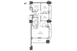 上質リフォーム ランドマークシティ相生橋の間取り