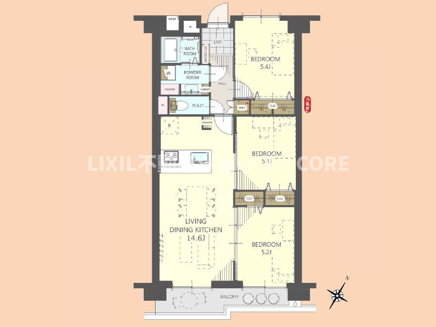 2026年7月下旬、新規リノベーション完了予定！南東向きの陽当り良好なお部屋になります。