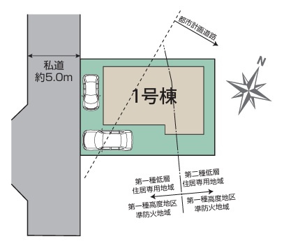 駐車2台可能です。(車種制限あり)