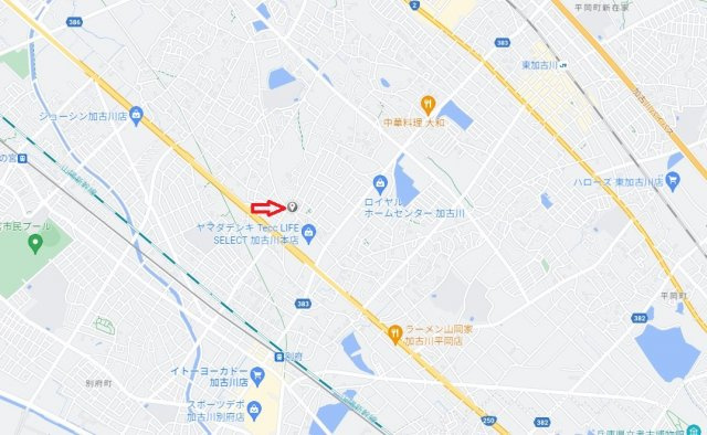 平岡南小学校、平岡南中学校のエリアです。