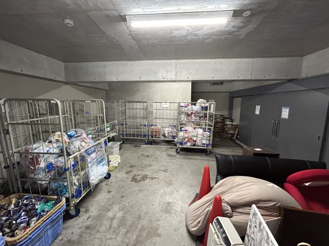 24時間ゴミ捨て可能なゴミステーション。