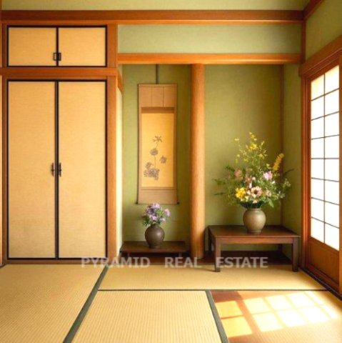 床の間あり♪日向ぼっこをしながら昼寝ができる畳っていいですよね。(視認性を高めるために備品類を削除する加工を行っております。)
