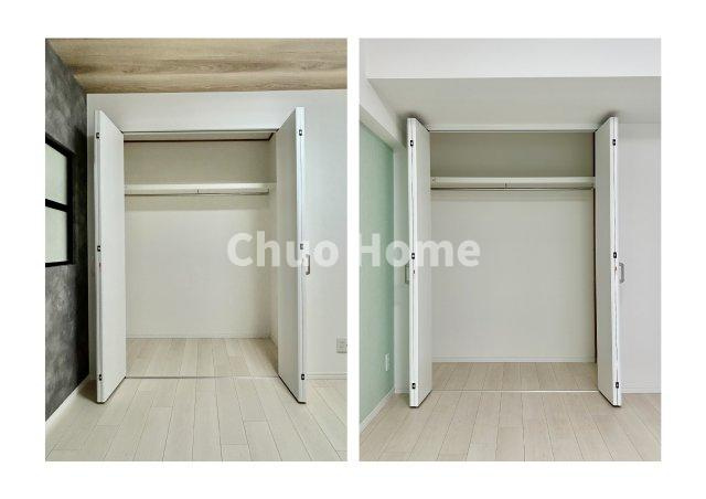 居室にはクローゼットを完備し、自由度の高い家具の配置が叶うシンプルな空間です。お子様の成長と必要になる子供部屋を与えるにはぴったりの間取りですね。