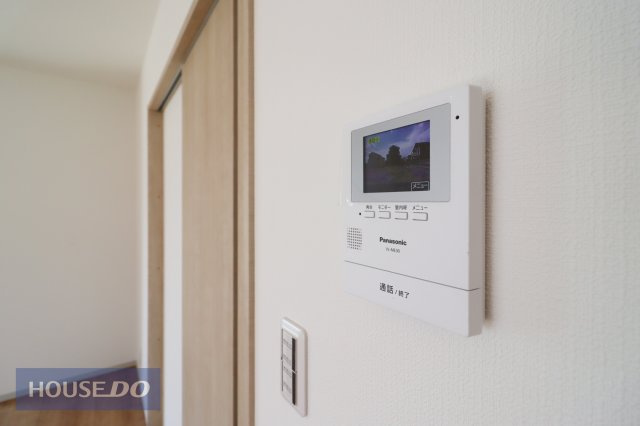 【TVインターホン】現地完成写真。カラーTVインターホン。