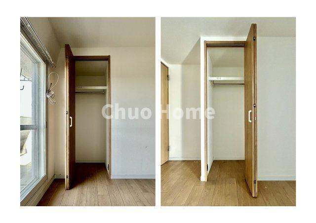 居室にはクローゼットを完備し、自由度の高い家具の配置が叶うシンプルな空間です。お子様の成長と必要になる子供部屋を与えるにはぴったりの間取りですね。