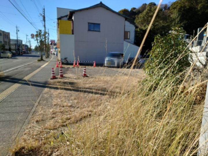 平坦なので駐車場にしたときは停めやすそうです。
