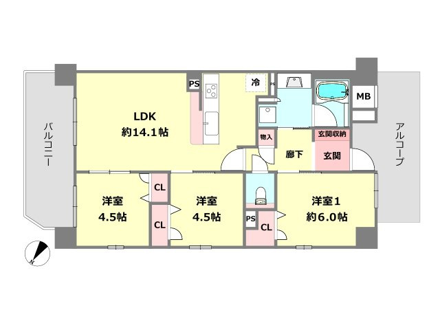 間取り：328000627605