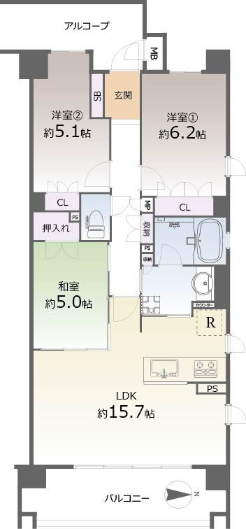 間取り：326000235864