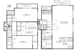 東大和市高木の中古戸建ての間取り