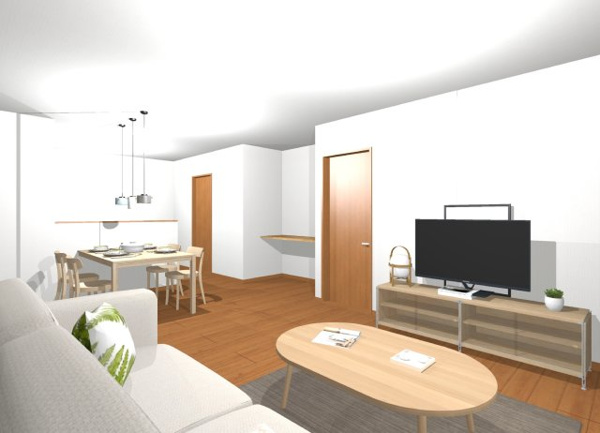 【足原一丁目（2期）のリビングダイニング】