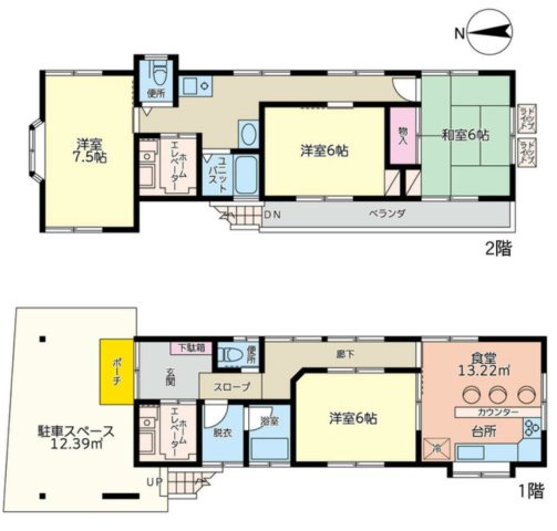 4DKはダイニングキッチンと4つの居室がある間取りです。大家族や二世帯住宅、または複数人で暮らす場合に適しています。食事スペースとくつろぎの場を分け、それぞれの個室も確保できるため、快適に過ごせます。
