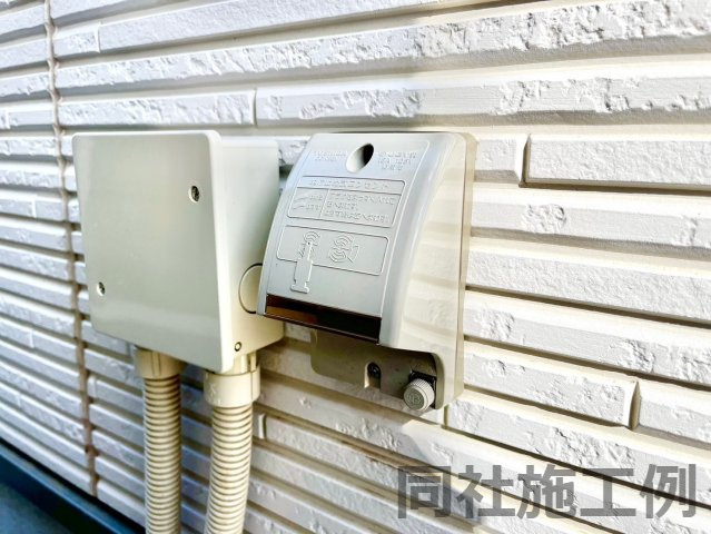 外部コンセント♪　同社施工例♪完成物件見学可能です♪いつでもお問合せ下さい(^^♪