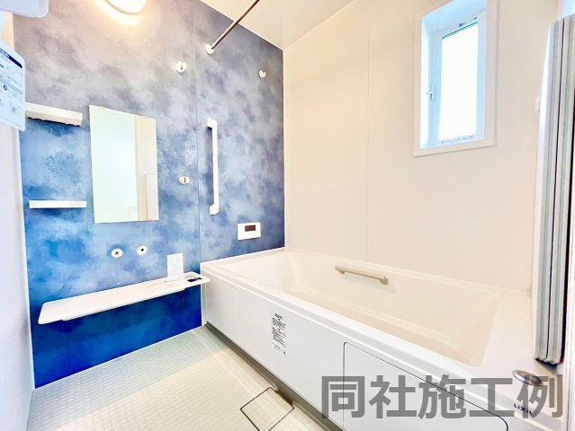 1日の疲れを癒すバスルーム♪　同社施工例♪完成物件見学可能です♪いつでもお問合せ下さい(^^♪