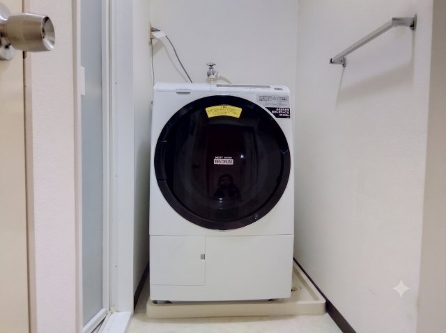 ドラム式洗濯機も設置可能です。現地（2026年8月）撮影