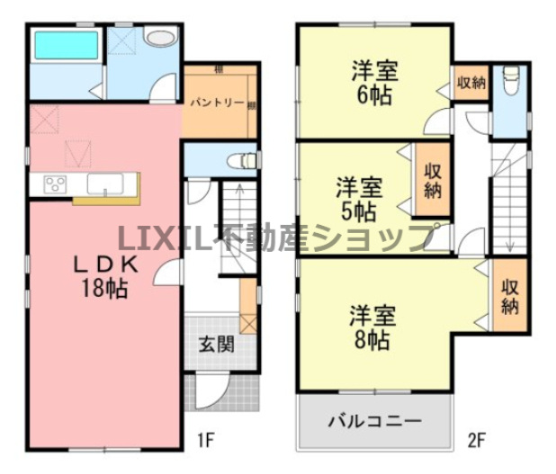 【間取り図】1号棟　間取り図です。