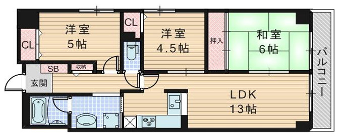間取り：328000678236