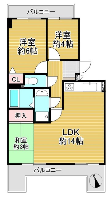 間取図　※図面と現況が異なる場合は現況優先といたします。