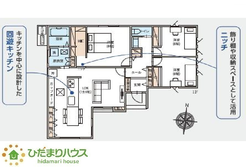回遊キッチンが魅力！