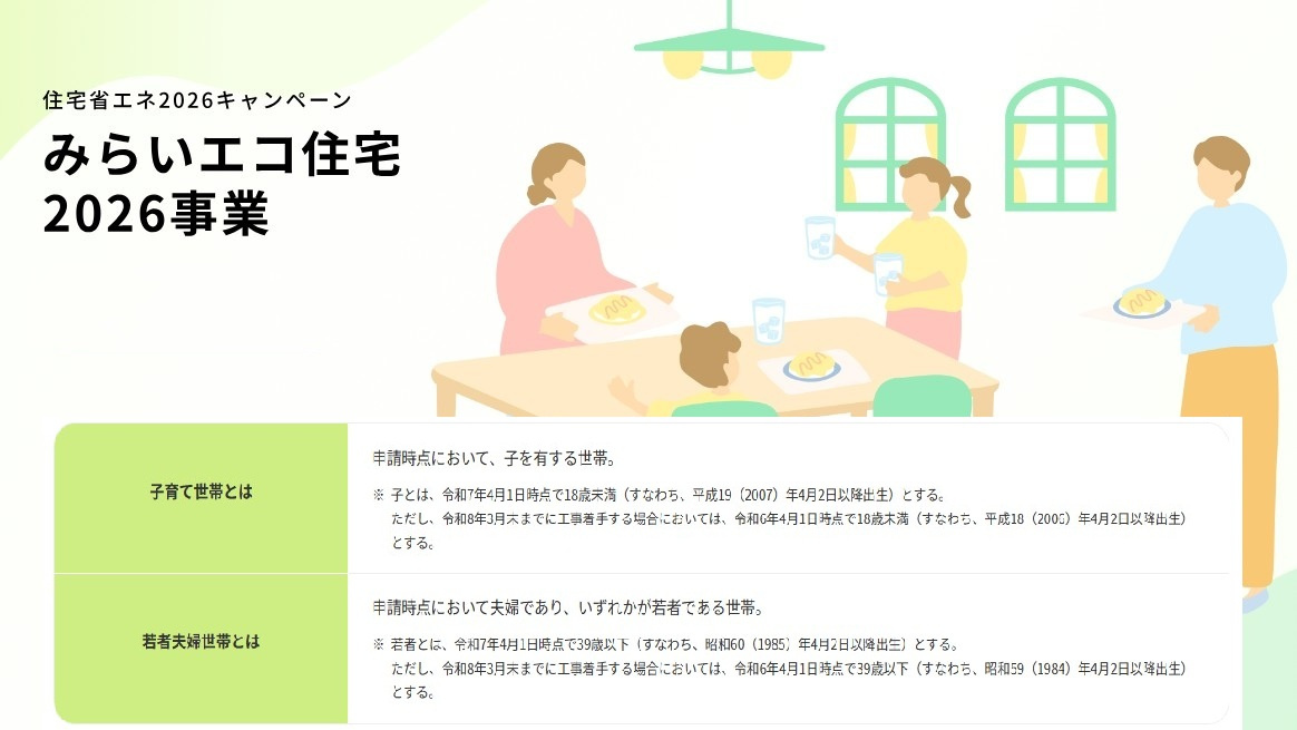みらいエコ住宅支援事業対象物件です。