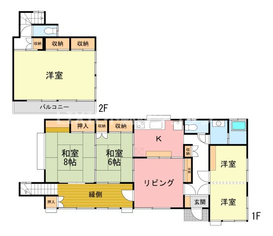 広縁の大きな窓から続き間の和室にも気持ちの良い風が入り、快適にお過ごしいただけます♪※収納も豊富なお住まいです！現状に相違がある場合には、現状優先とさせていただきます。