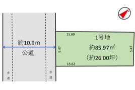 葛飾区柴又1丁目売地の間取り