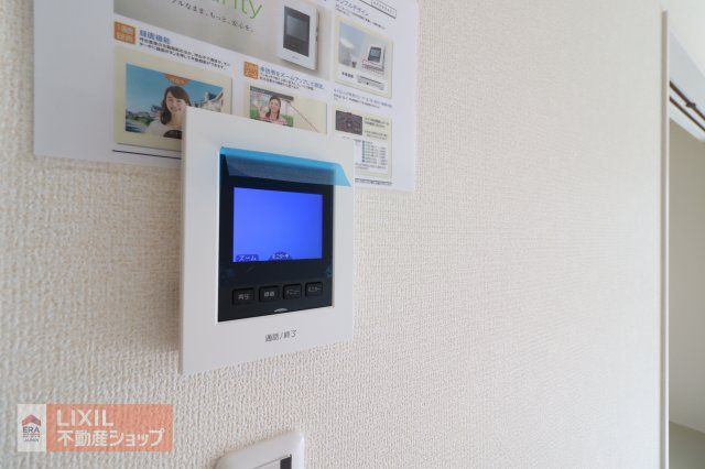 【TVインターホン】現地完成写真。カラーTVインターホン。
